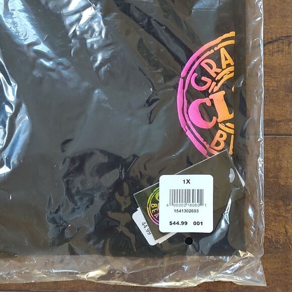 Grand Beach Club Size 1X New With Tags Women's Sleeveless Crop Black Hoodie - Picture 11 of 11